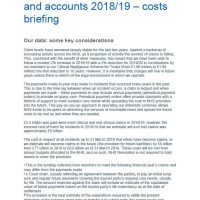 Read more: NHS Resolution Annual report and accounts 2018/19 – Costs briefing