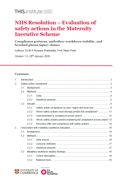 Link to THIS Institute Maternity Incentive Scheme Quantitative Report resource