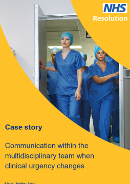 Clinical staff walking together